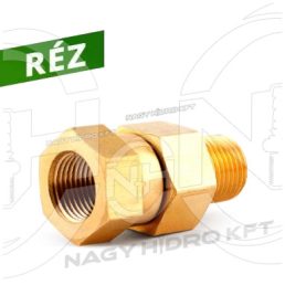   3/8"  220BAR BSP COLOS KÜLSÖ/BELSŐ MENETES FORGÓ CSATLAKOZÓ RÉZ