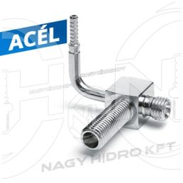 2xM12x1,5 + 90ˇ DN04 ADAPTOR T + ARMATURA PENTRU SISTEM RABATARE CABINA SCANIA-SCFB-2X1215-9004