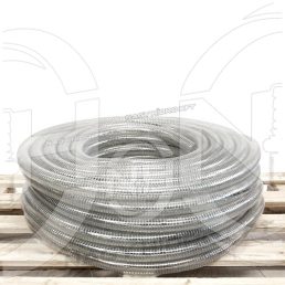 DN45=1.3/4" 3BAR FURTUN ALIMENTAR ABSORBTIE/REFULARE, PVC TRANSPARENT, EXTERIOR NETED (BALFLEX BALSTEEL) - SFA-45BF