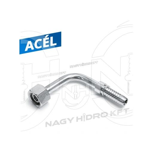 90ˇ DN12 M22x1,5 ARMATURA FILET METRIC CON 24 GRADE FORMA SPECIALA LUNG 75mm - SPEC-DKOL-90122215-L75
