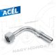 90ˇ DN12 M22x1,5 ARMATURA FILET METRIC CON 24 GRADE FORMA SPECIALA LUNG 75mm - SPEC-DKOL-90122215-L75
