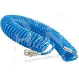   12x8mm 20m FURTUN PNEUMATIC, SPIRALA, ALBASTRU, CAPETE ECHIPATE