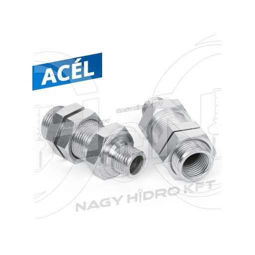 M22x1,5-M16x1,5-M16x1,5 ADAPTOR FILET METRIC EXTERIOR/EXTERIOR/INTERIOR LUNG PENTRU FRANA AER, ETANSARE PLANA - SZFM-KKB-221616