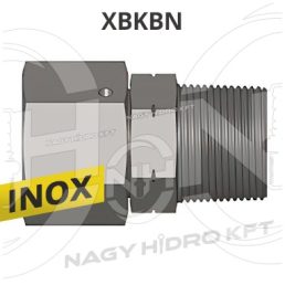 1/2"-1/2"  ADAPTOR INOX BSP/NPT FILET INTERIOR/EXTERIOR CON 60 GRADE - XBKBN-1212