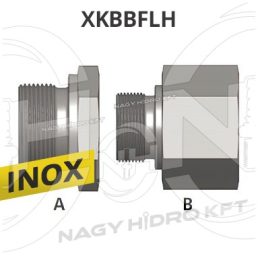 1"-1/4"  ADAPTOR INOX BSP FIX FILET EXTERIOR/INTERIOR CON 60 GRADE/ETANSARE PLANA - XKBBFLH-0114