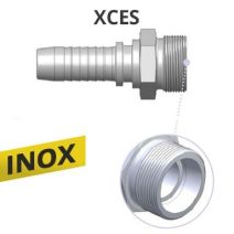 INOX 24ˇ S-ES BELSŐ KÚPPAL, METRIKUS KÜLSŐ MENETES, CSATLAKOZÓ