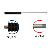 INOX EGYENES MOSÓPISZTOLY SZÁR MARKOLATTAL